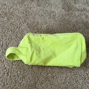 Sephora Lime Green Corduroy Pouch